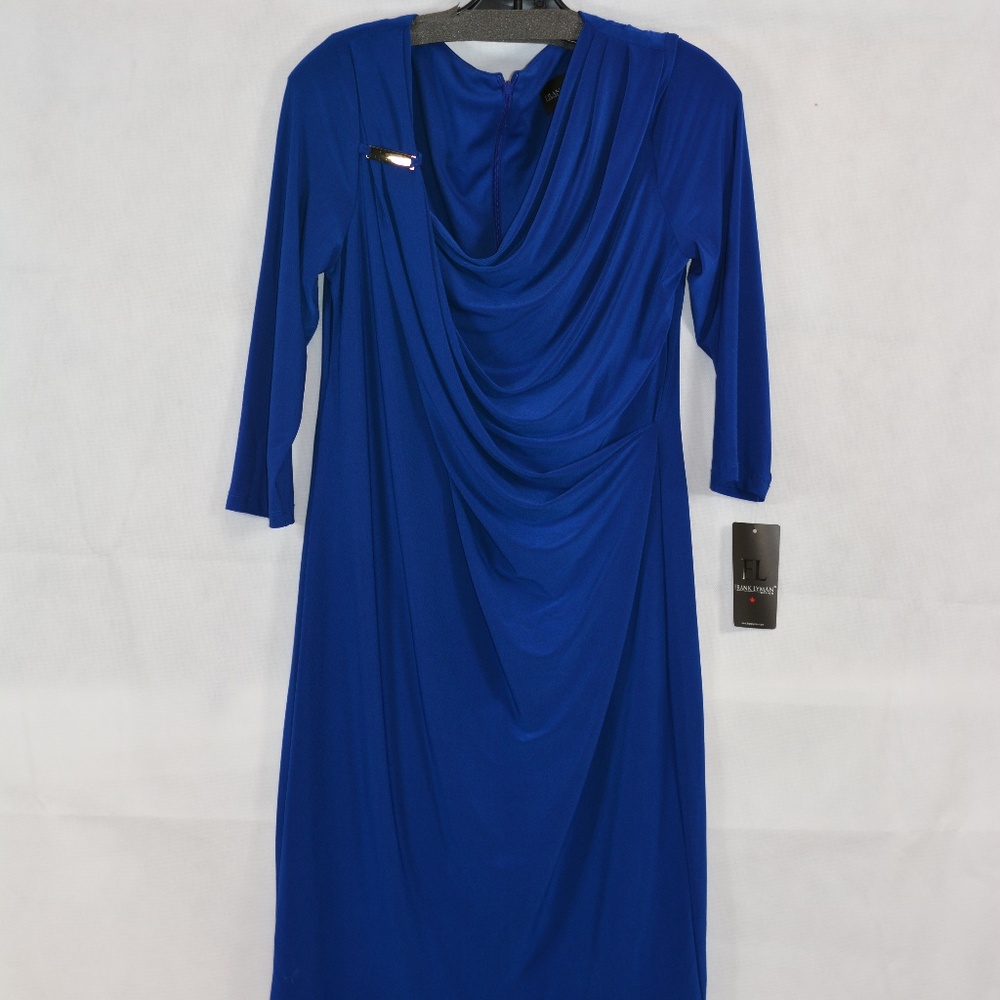 Frank Lyman Blue Dress SZ 12 NWT - Picture 4 of 7